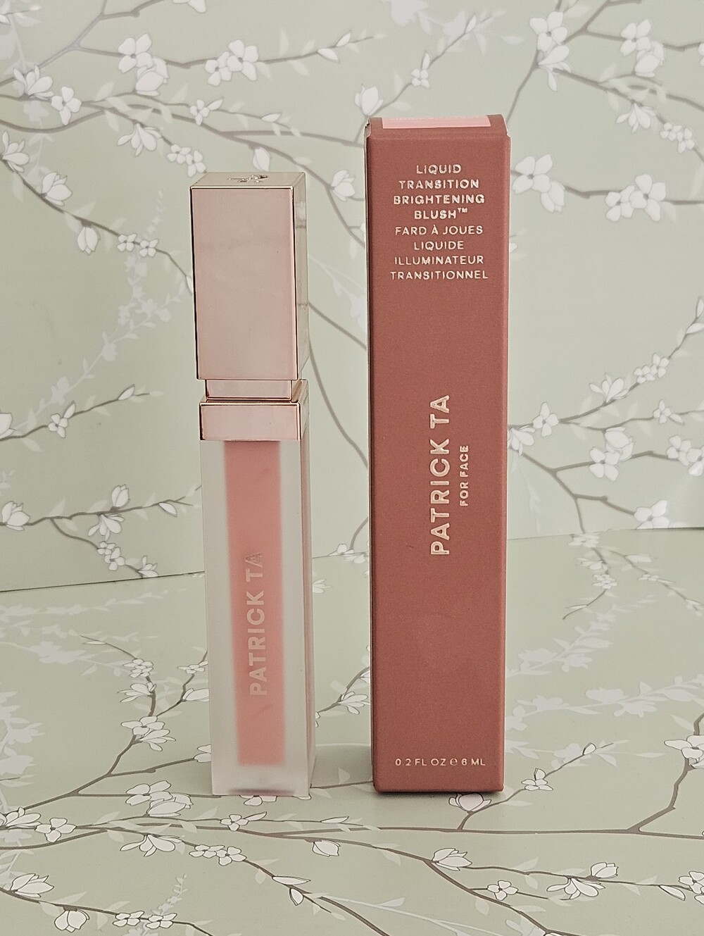 Patrick Ta Liquid Transition Brightening Blush Shy At First NEW